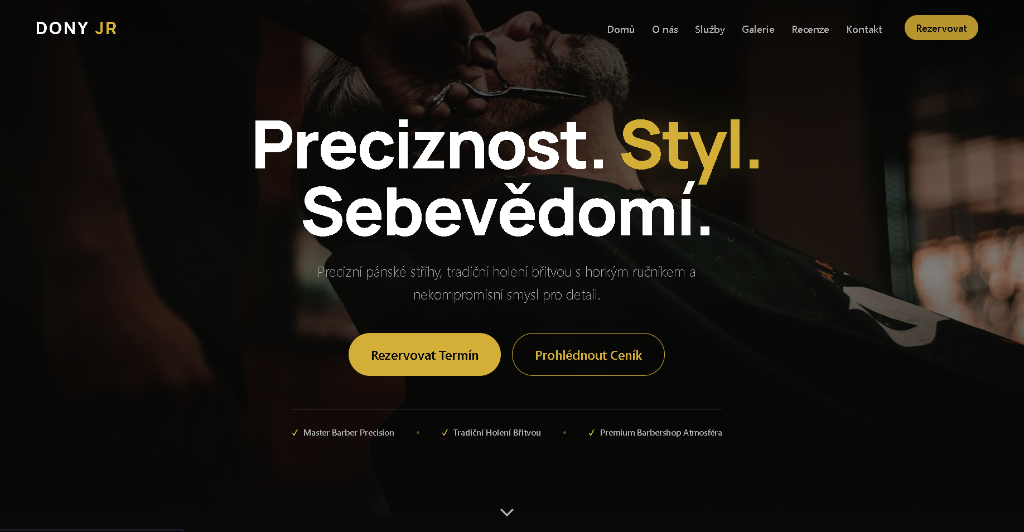 Dony Jr Barber — web pro barbershop
